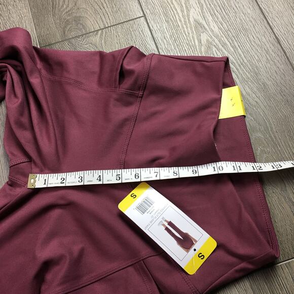 NWT Jockey Cropped Slit Flare Activewear Pants Nocturne Pull On Stretch Small - Picture 7 of 8